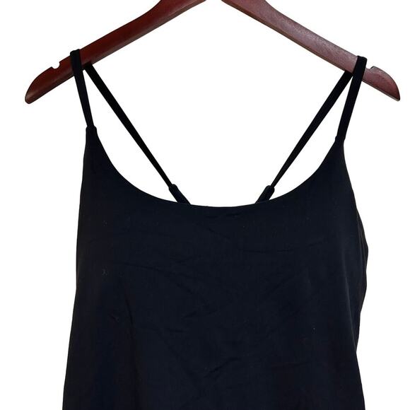 Black Athletic Dress w/ Shorts Lined Padded Built in Bra Athleisure Size 3X - Picture 3 of 5